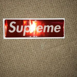 supreme reflective sticker